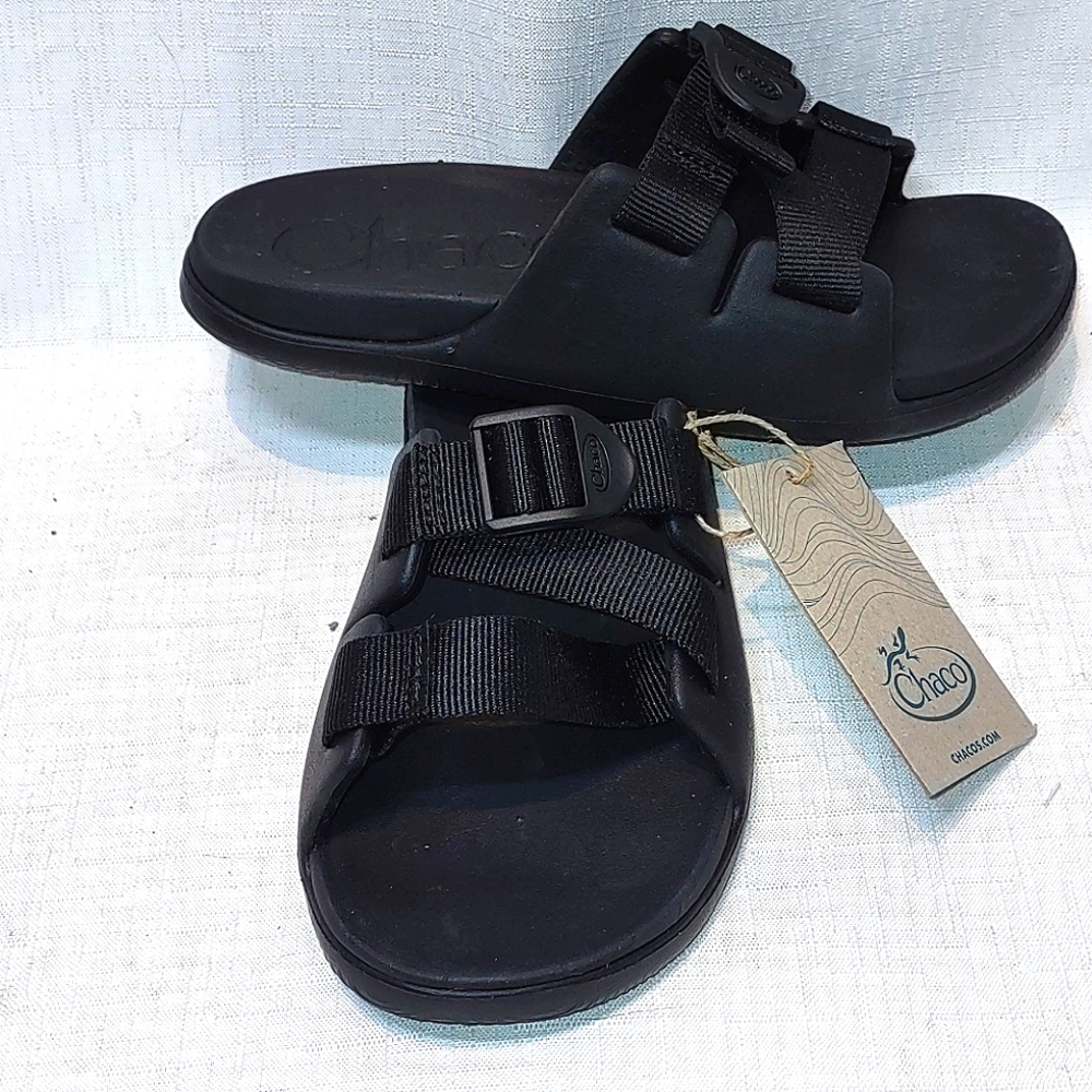 Chaco Kids Chillos Slides in Black